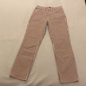 Madewell High-Rise Slim Boyjean in Luca Stripe